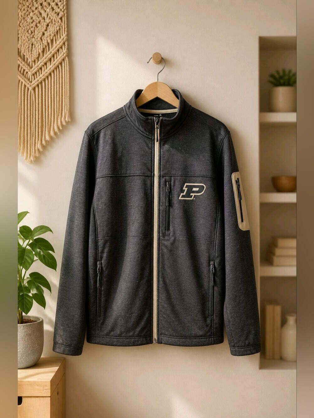Colosseum Purdue Boilermakers Full Zip Jacket Men's Small
